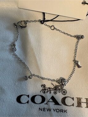 NWT Coach Charm Bracelet